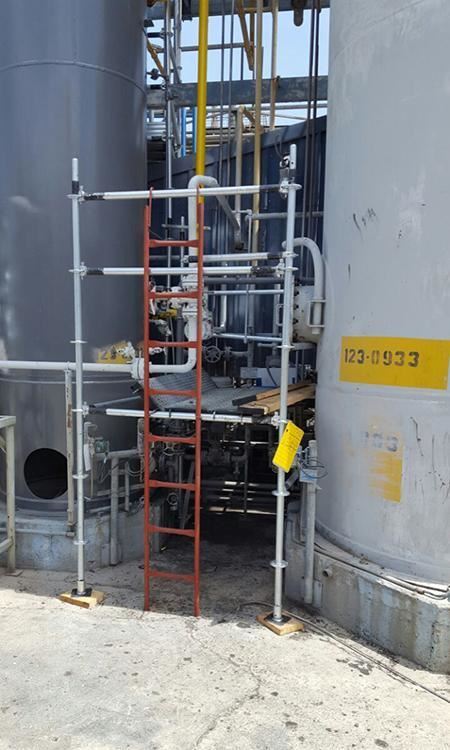 Строительные работы на химическом промышленном объкте, Израиль